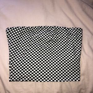 Dolls Kill Checkered Tube Top. SIZE S